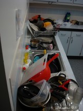 Messy kitchen